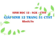 Giải Sinh 12 trang 51 Chân trời Sáng tạo